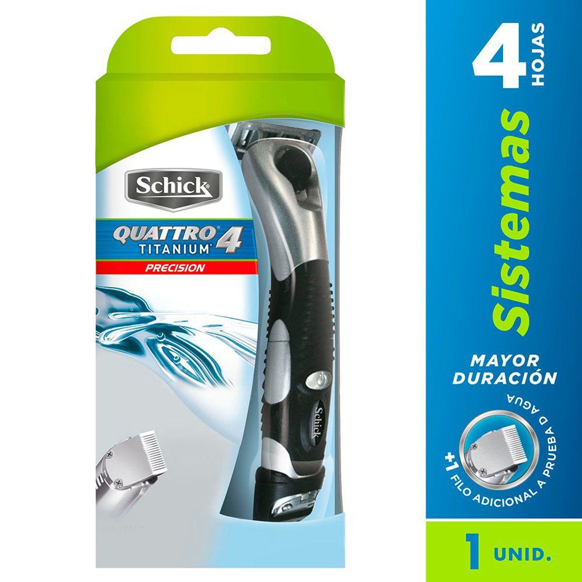 SCHICK - Máquina de Afeitar Schick Quattro Titanium Precision