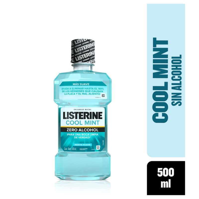 LISTERINE - Enjuage Bucal Listerine Cool Mint Zero Envase 500 mL