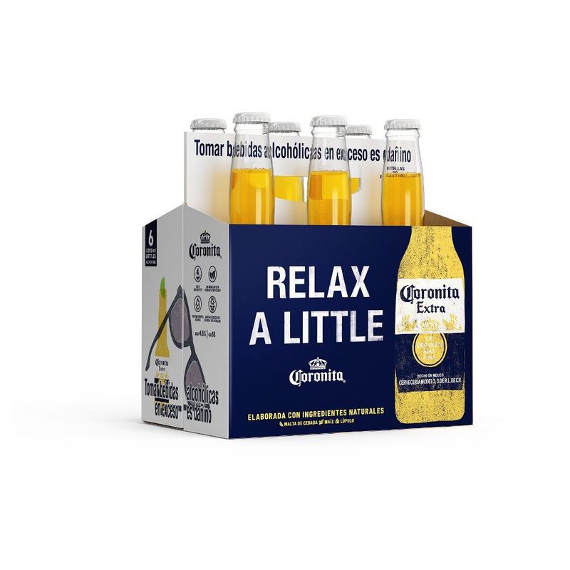 CORONA - Cerveza Corona Pack 6 Unidades 210 mL