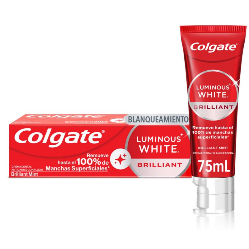 COLGATE - Pasta Dental Blanqueadora Colgate Luminous White Envase 75 mL