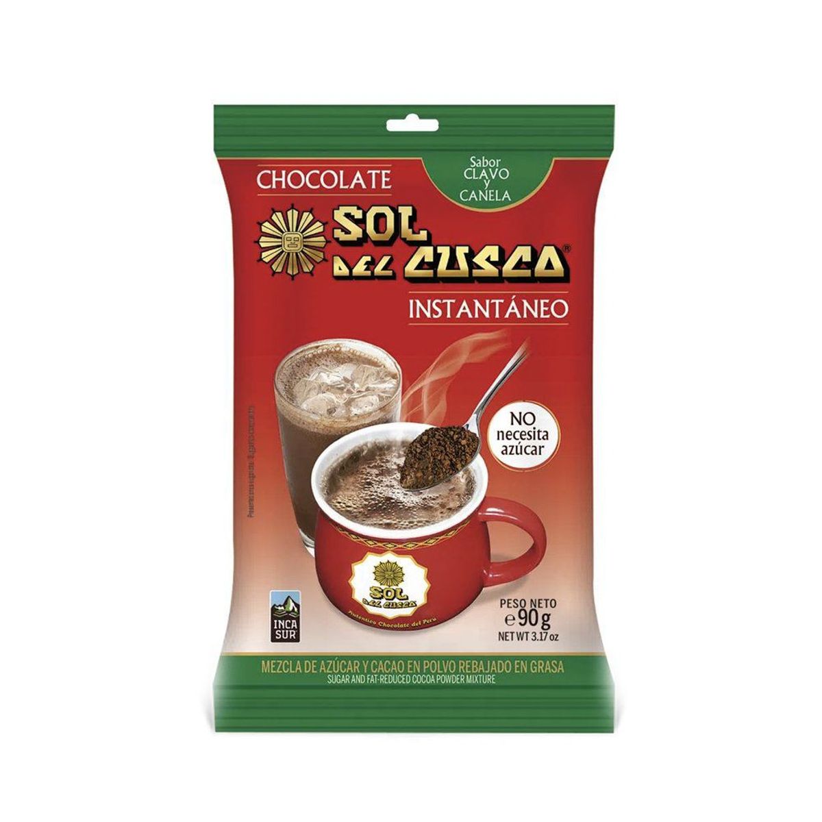 SOL DEL CUSCO - Chocolate Instantáneo Sol del Cusco Lata 220 g