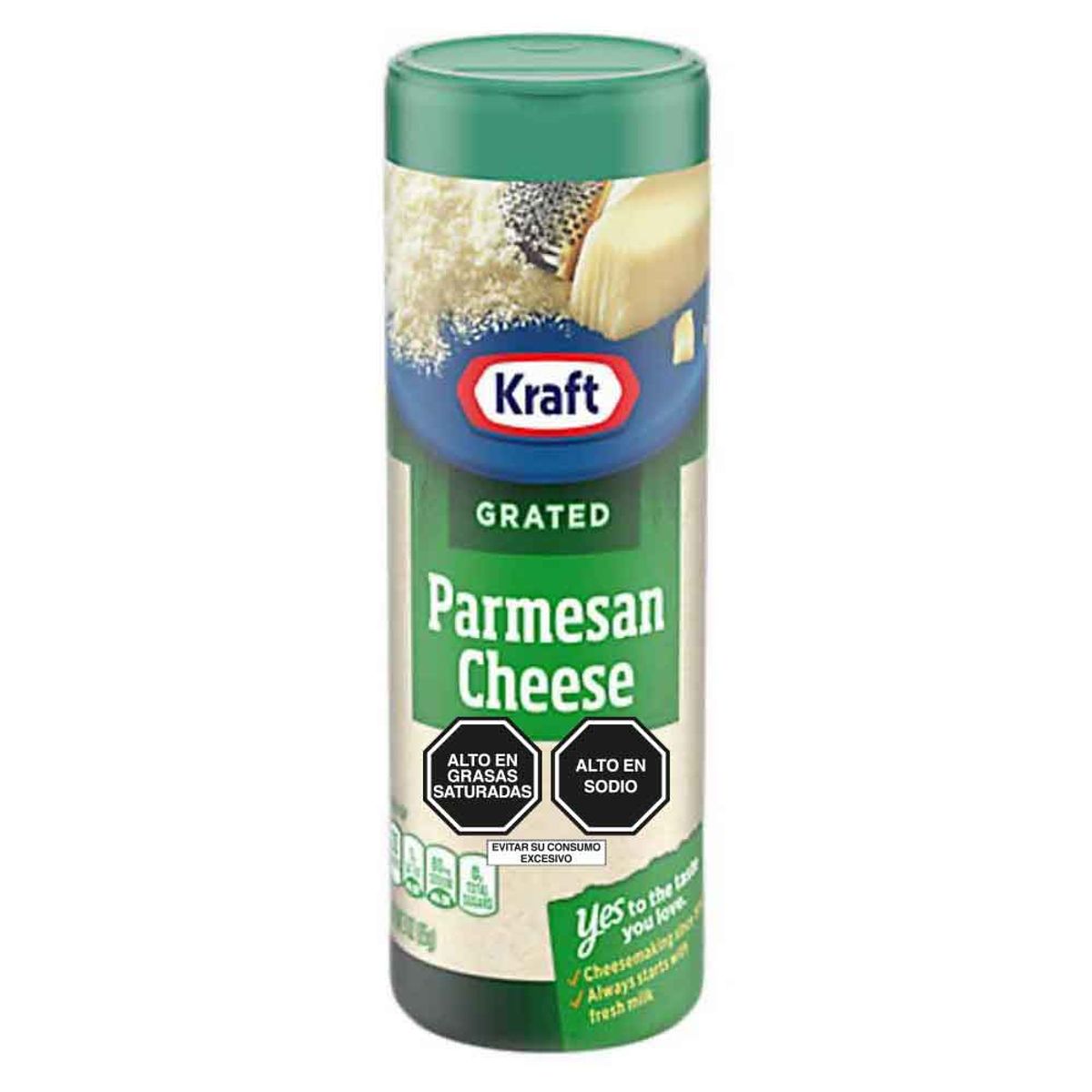 KRAFT - Queso Parmesano Rallado Kraft Envase 85 g