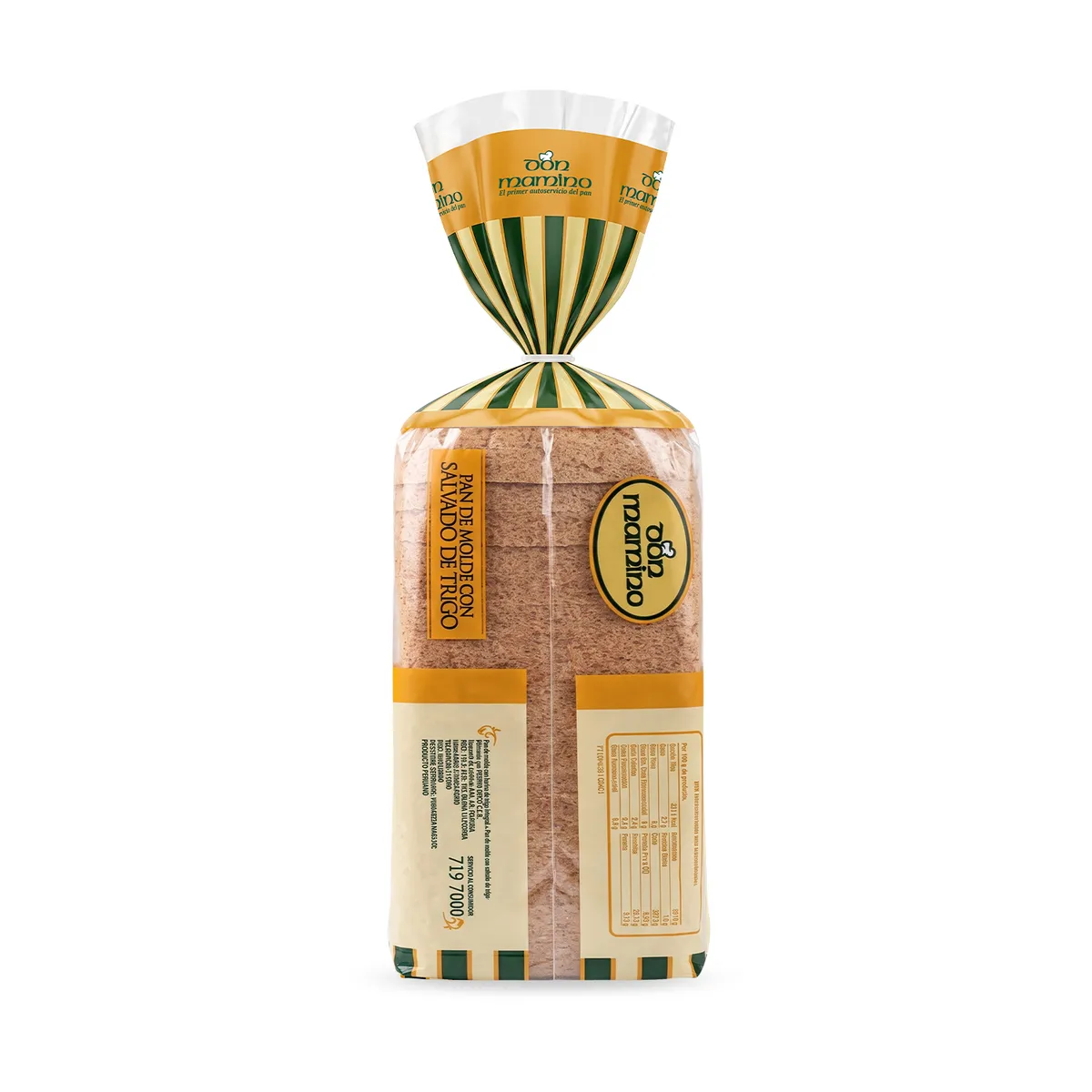 DON MAMINO - Pan de Molde con Salvado de Trigo Don Mamino Bolsa 560 g
