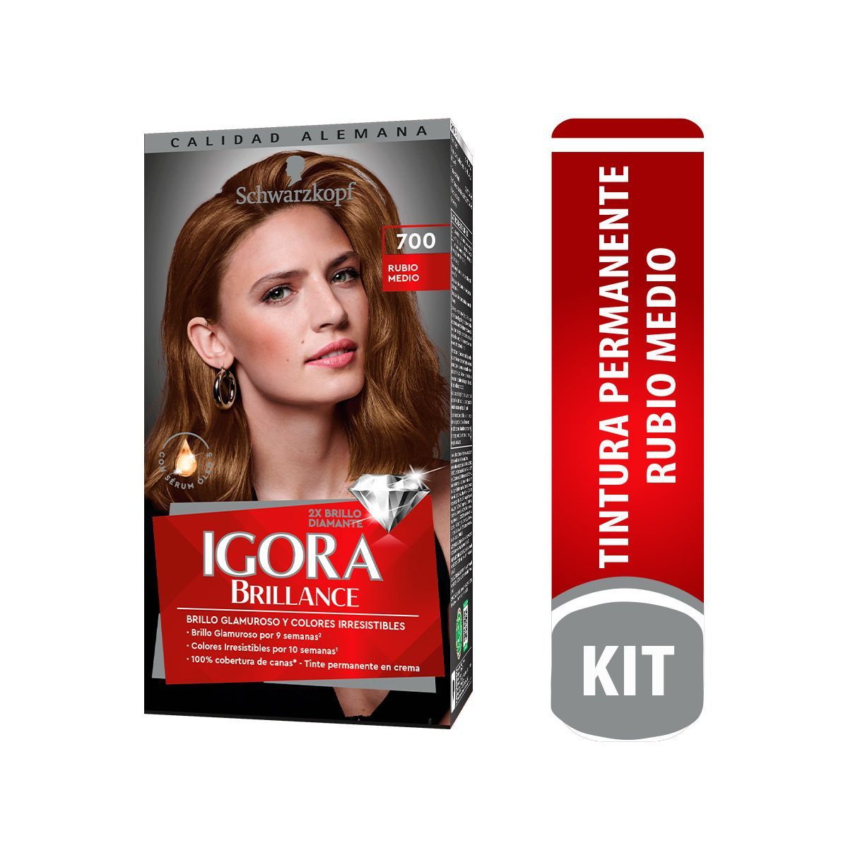 IGORA VITAL - Tinte Igora Brilliance Tono 7.00 Rubio Intenso