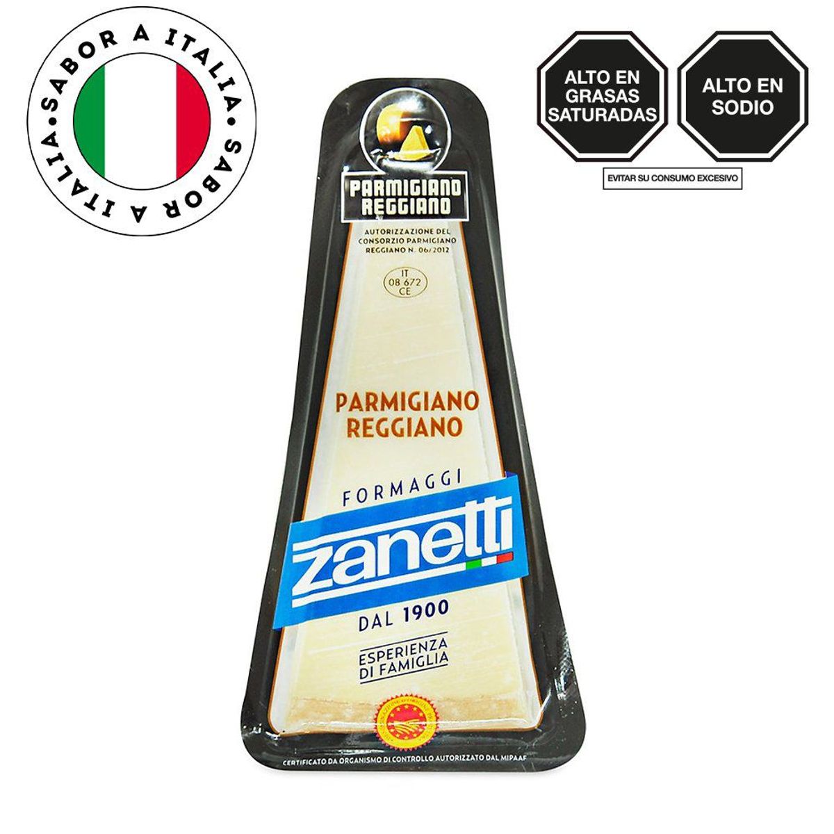 ZANETTI - Queso Parmesano Reggiano Zanetti Empaque 150 g
