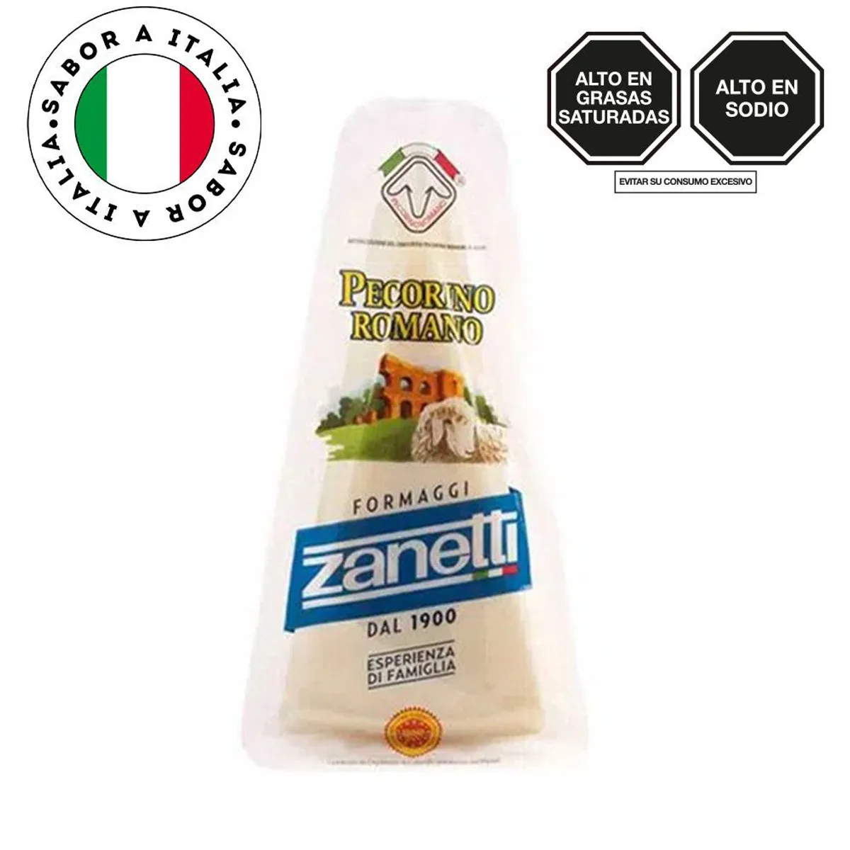 ZANETTI - Queso Duro Pecorino Zanetti Empaque 200 g