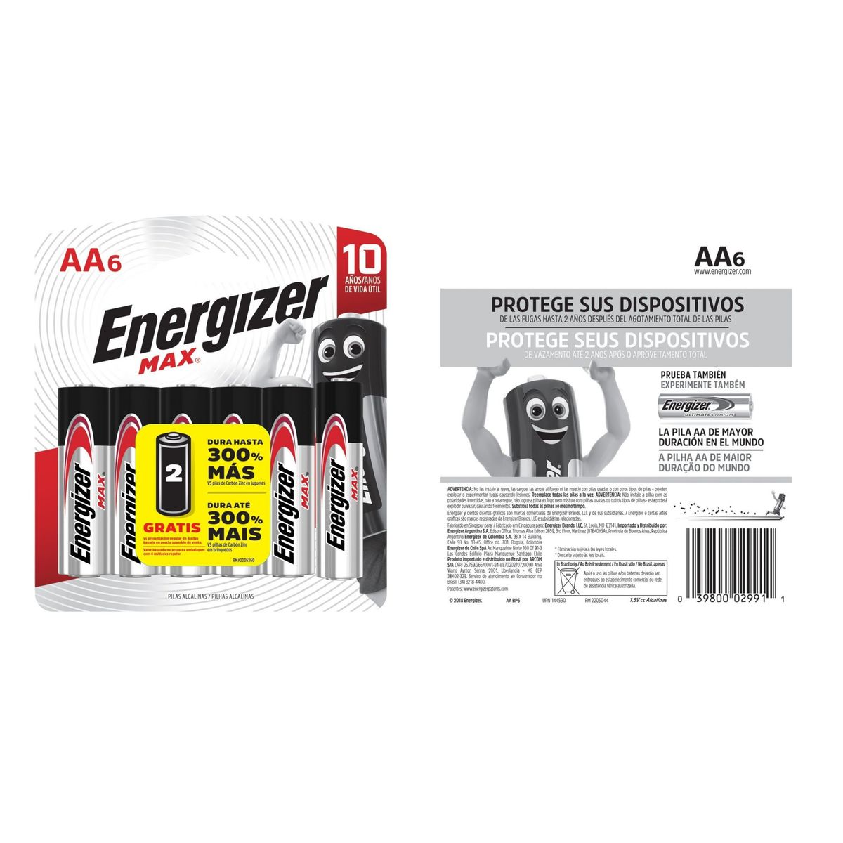 ENERGIZER - Pilas Alcalinas Aa X6Un