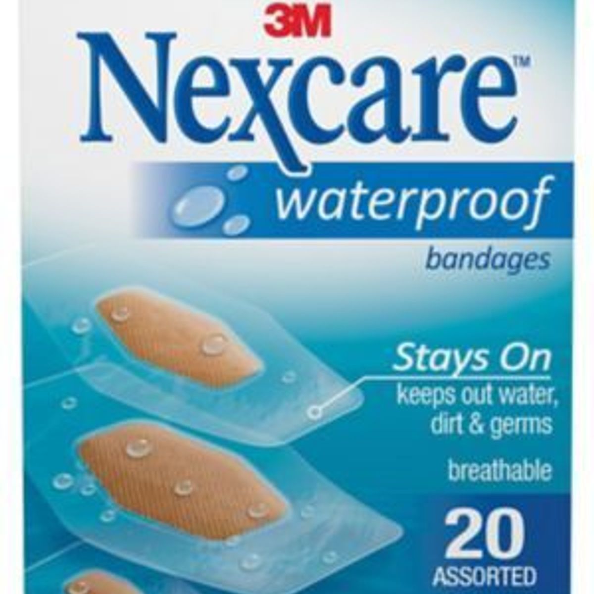 3M - Banditas 3M Nexcare Impermeable Caja 20 Und