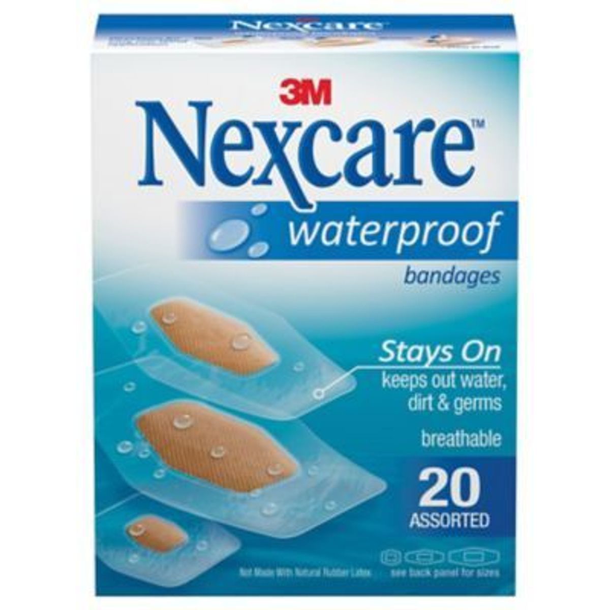 3M - Banditas 3M Nexcare Impermeable Caja 20 Und