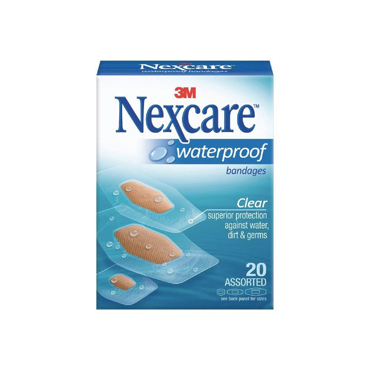 3M - Banditas 3M Nexcare Impermeable Caja 20 Und