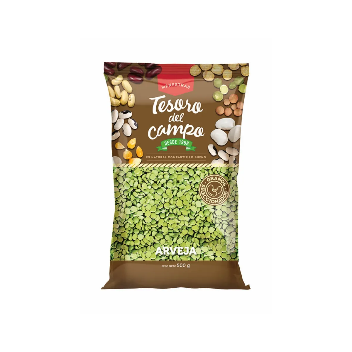 TESORO DEL CAMPO - Arveja Partida Tesoro del Campo Menestra Bolsa 500 g