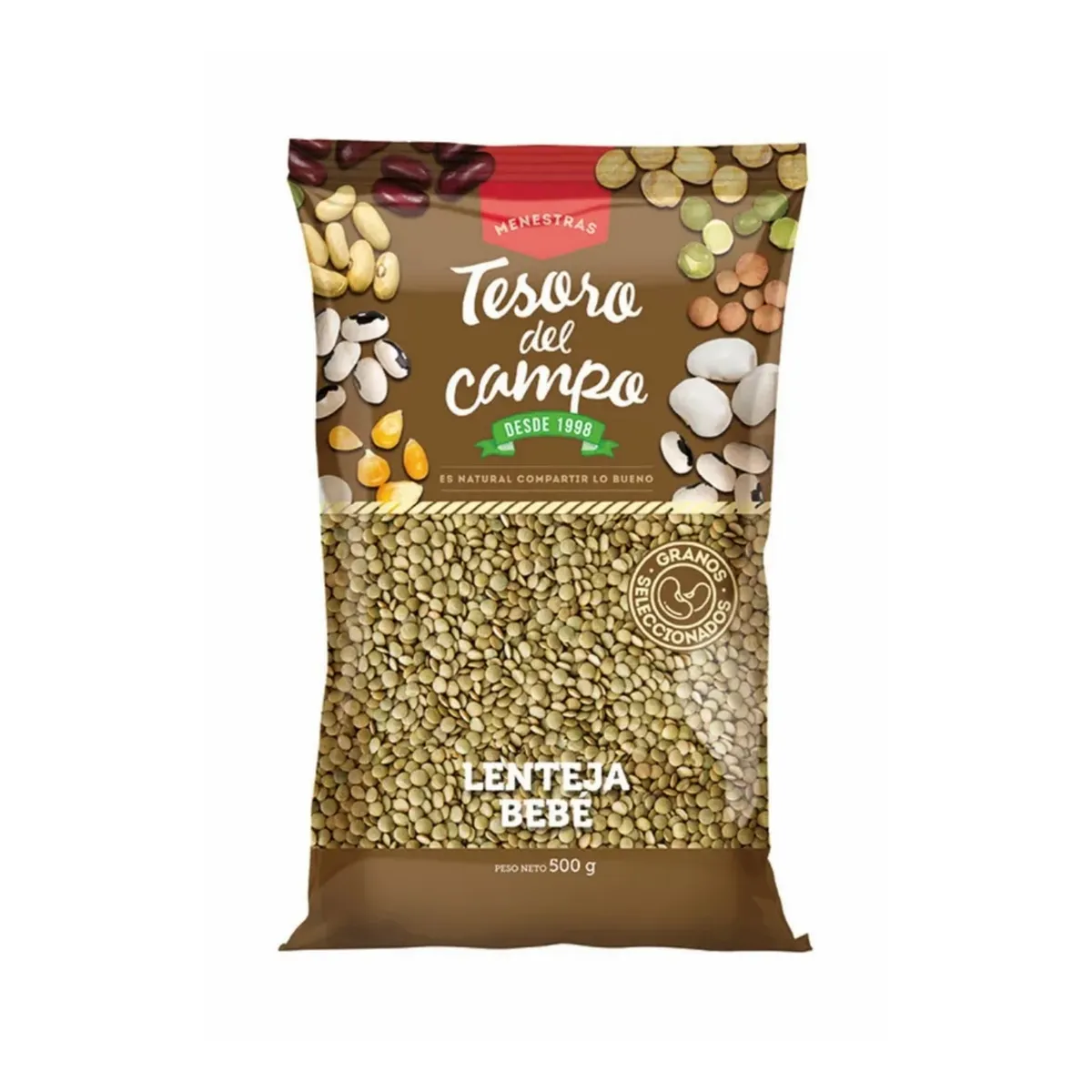 TESORO DEL CAMPO - Lenteja Bebé Tesoro del Campo Menestra Bolsa 500 g