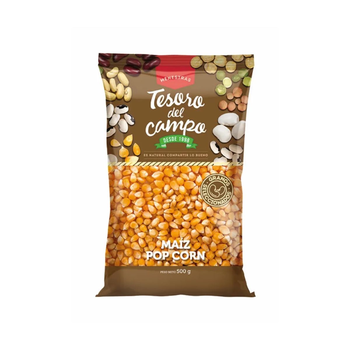 TESORO DEL CAMPO - Maíz Pop Corn Tesoro del Campo Menestra Bolsa 500 g