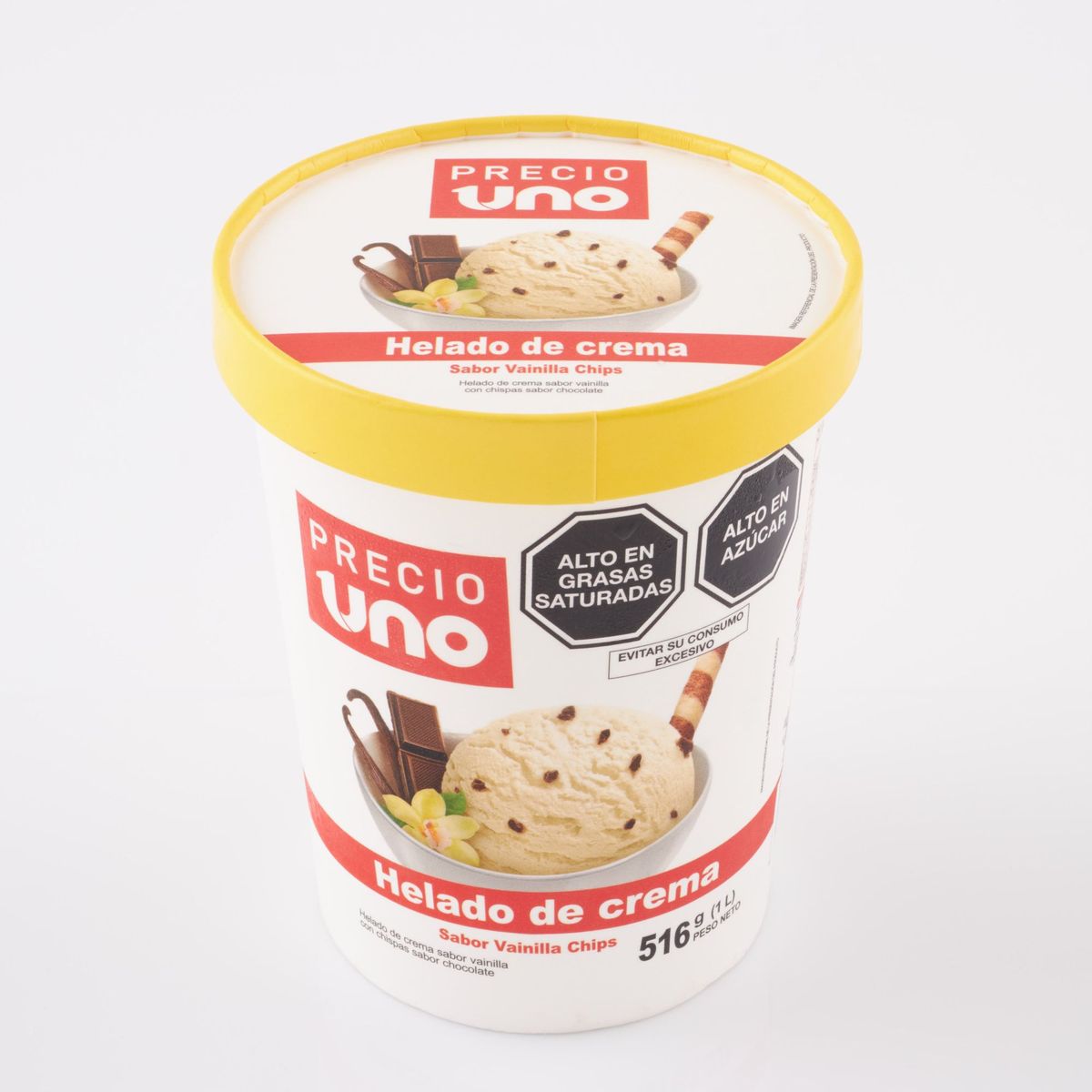 PRECIO UNO - Helado de Crema Precio Uno Vainilla Chips Pote 1 L
