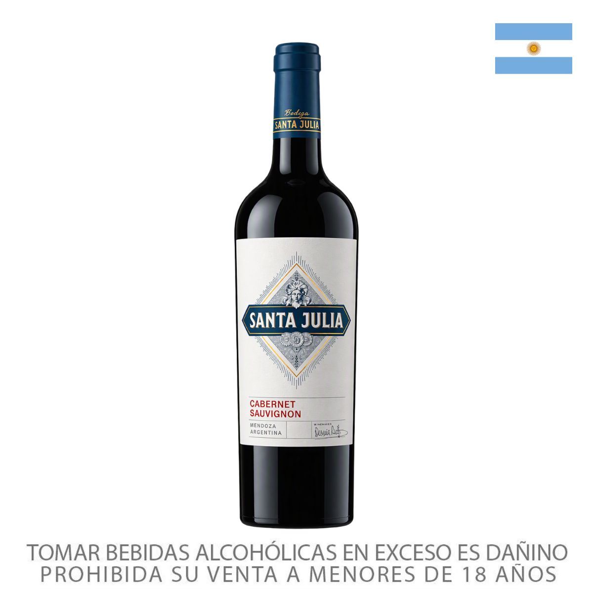 SANTA JULIA - Vino Santa Julia Tinto Cabernet Botella 750 mL