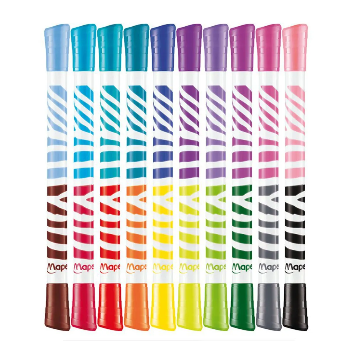 MAPED - Plumones Maped Dúo Color Caja 10 Und