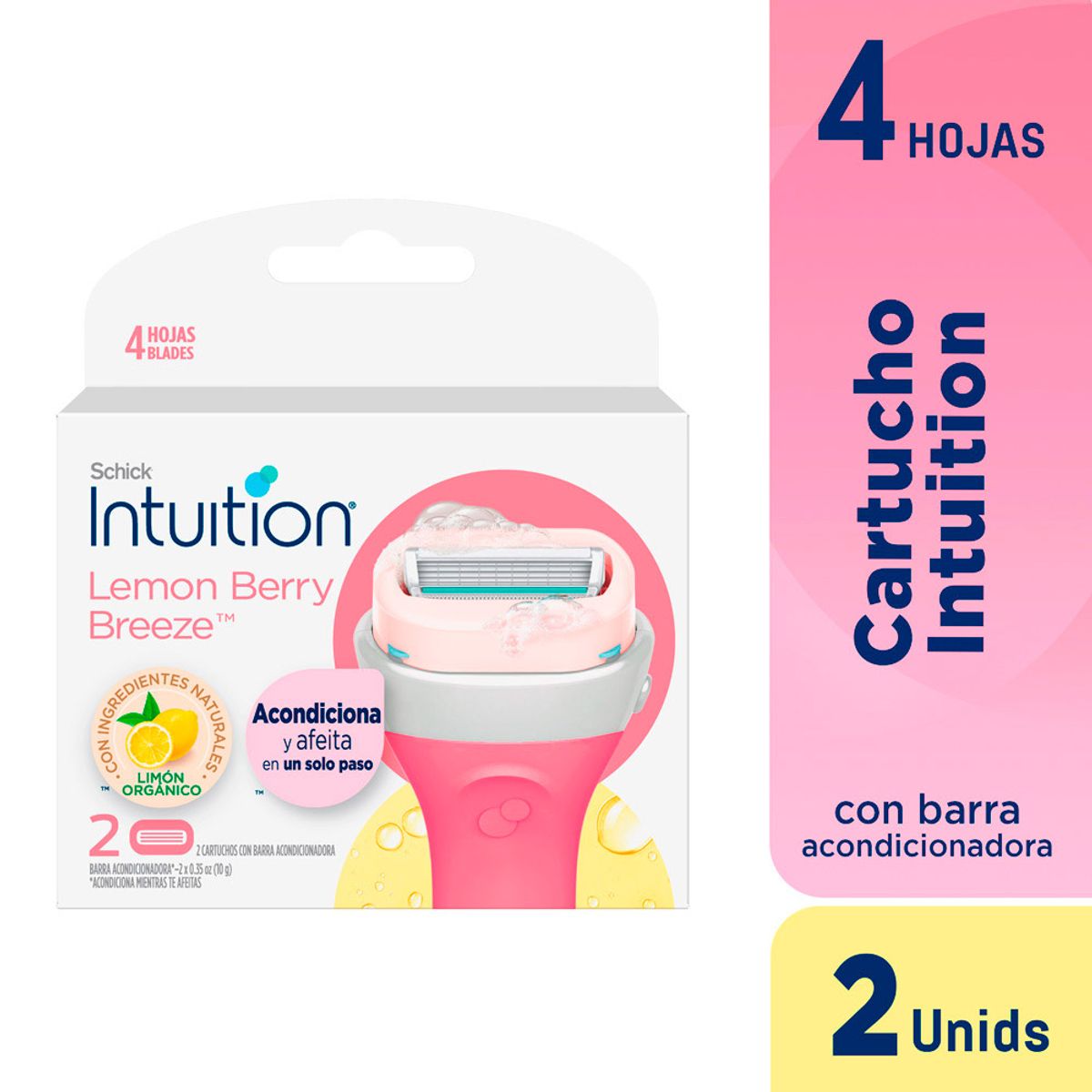 SCHICK - Repuesto Máquina de Afeitar Schick Intuition Sensitive Caja 2 Und