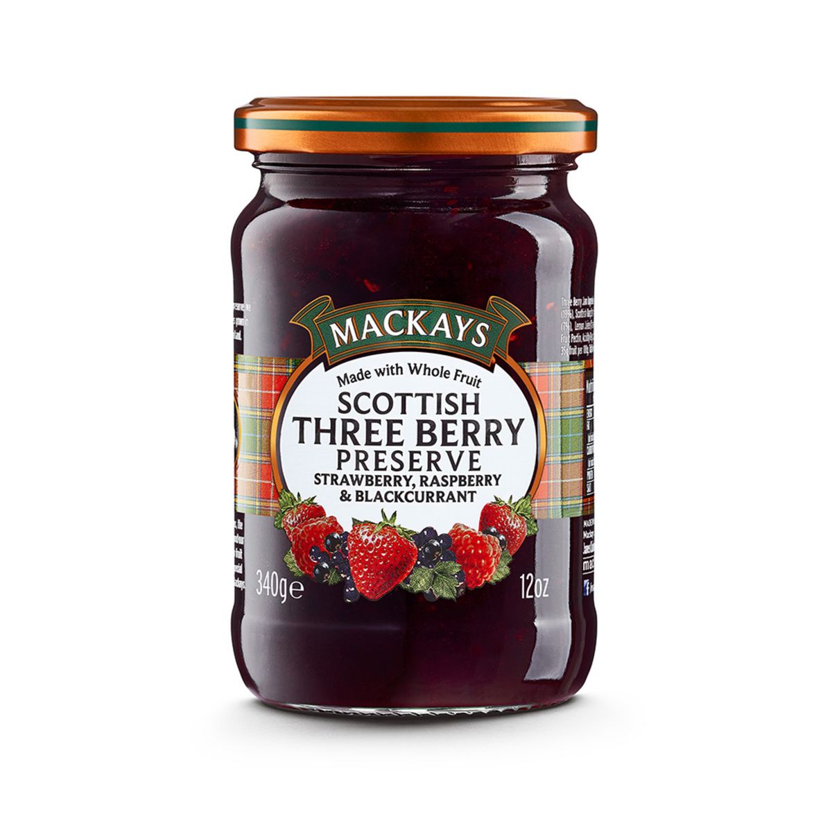 MACKAYS - Mermelada Mackays Escocesa de Tres Bayas Envase 340 g