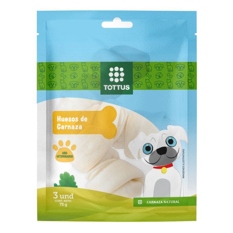 TOTTUS - Hueso Chico para Perros Tottus Pet 3 Unidades