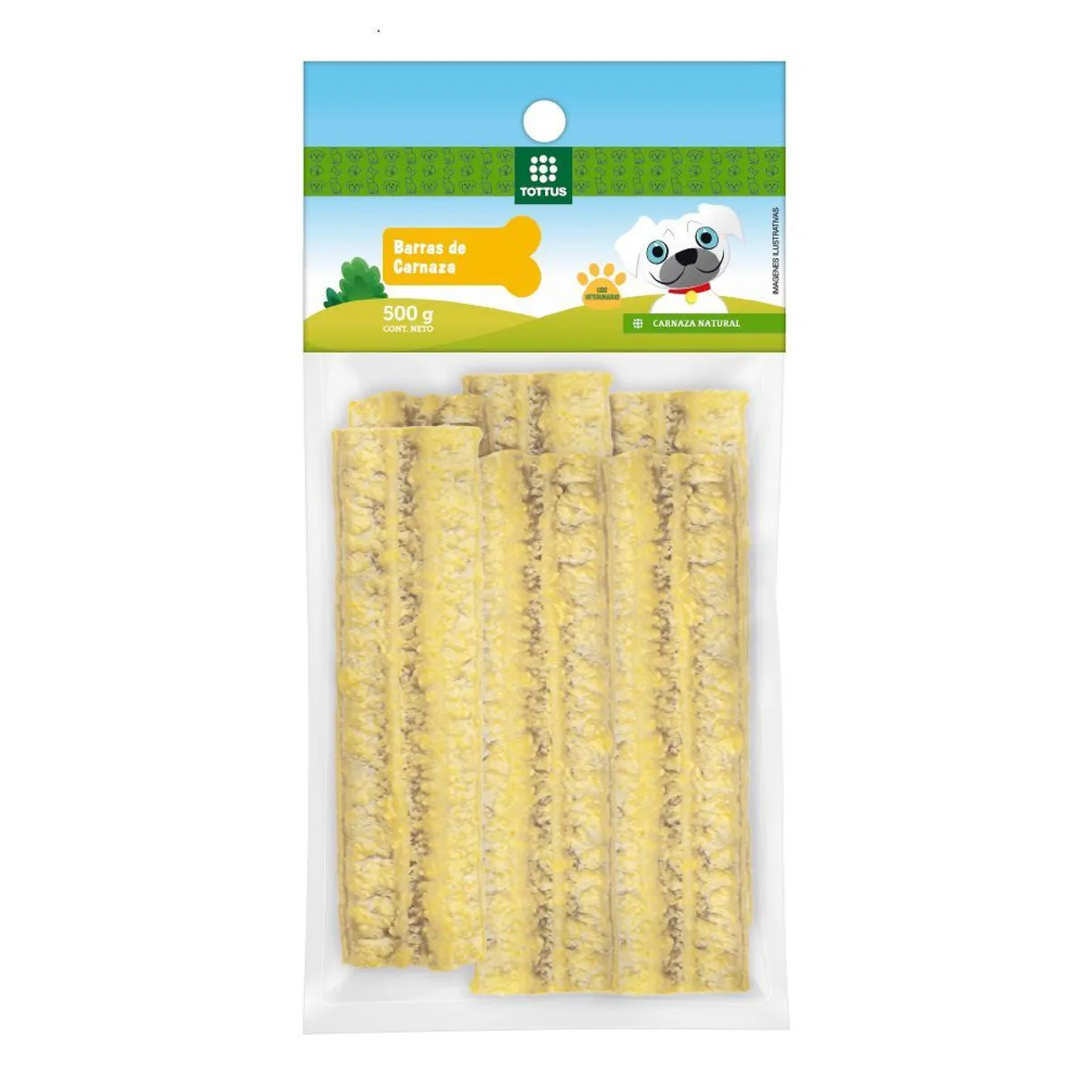 TOTTUS - Snack Barras de Carnaza Tottus Empaque 500 g