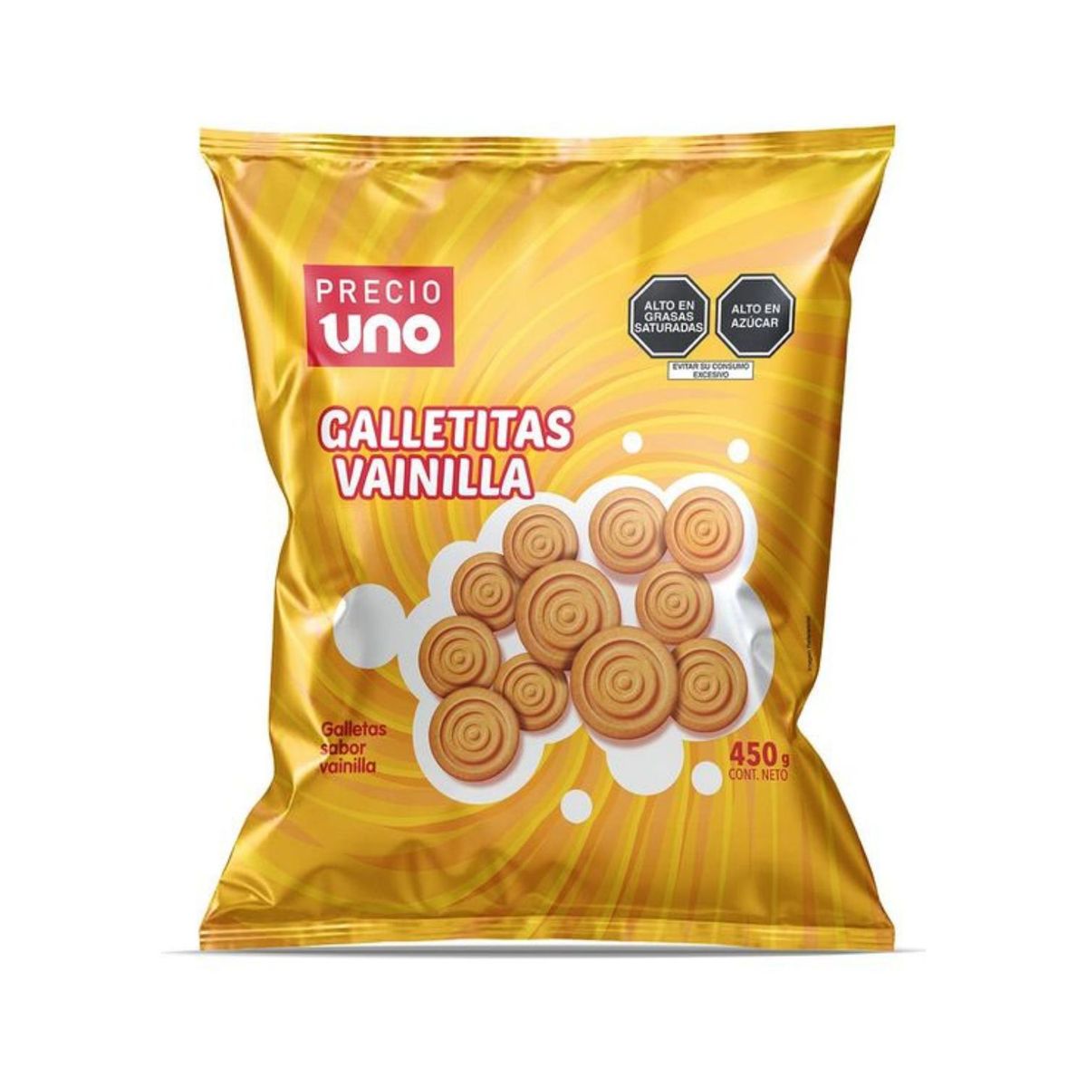 PRECIO UNO - Galleta de Vainilla Precio Uno Empaque 450 g