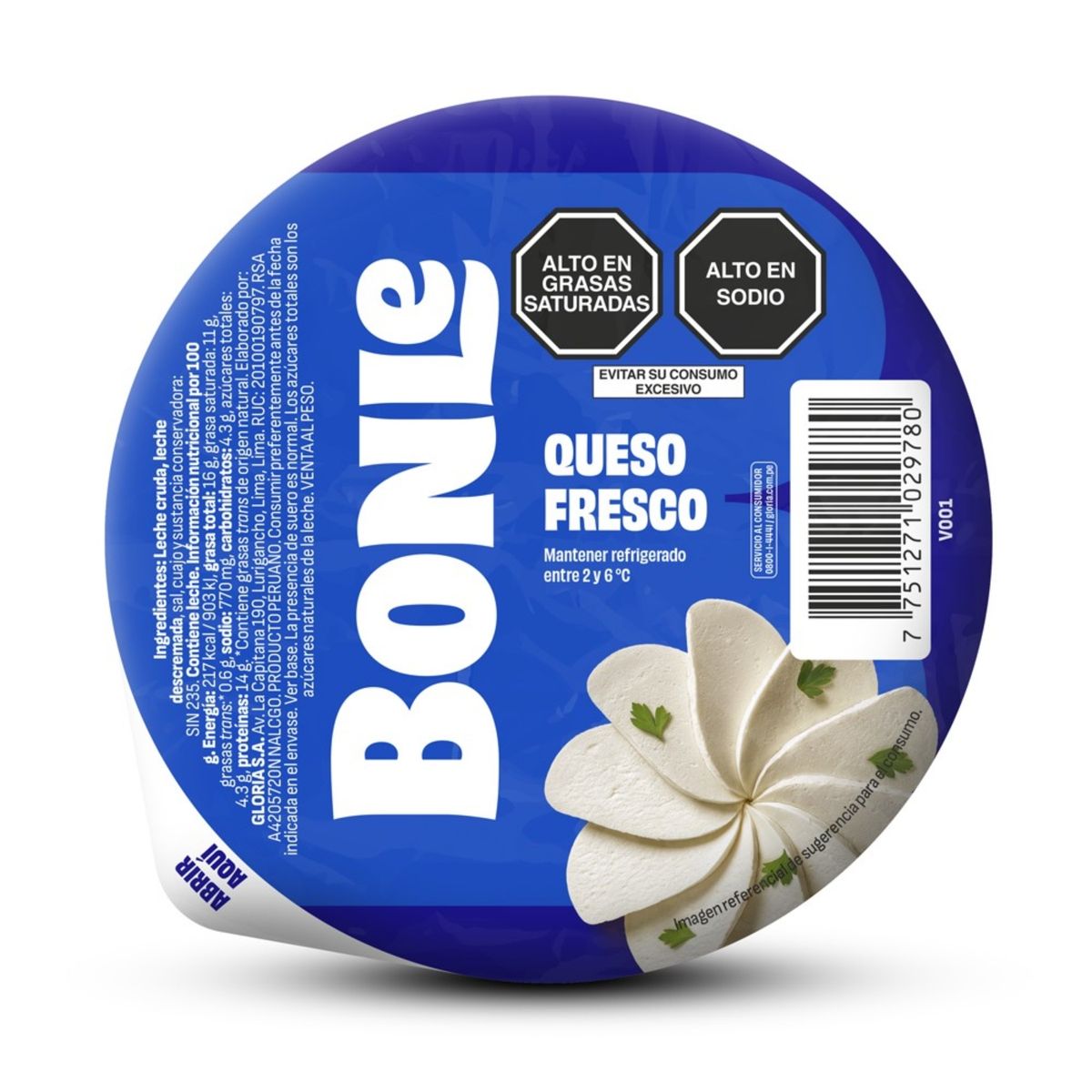 BONLE - Queso Fresco Bonlé x Kg