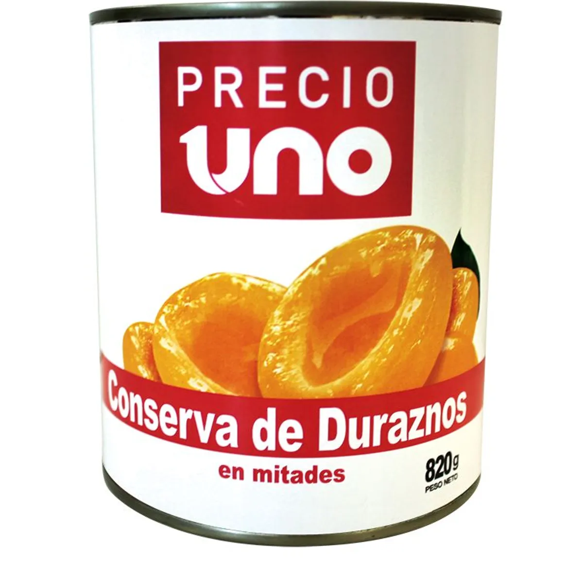 PRECIO UNO - Conserva de Duraznos Precio Uno 820 g