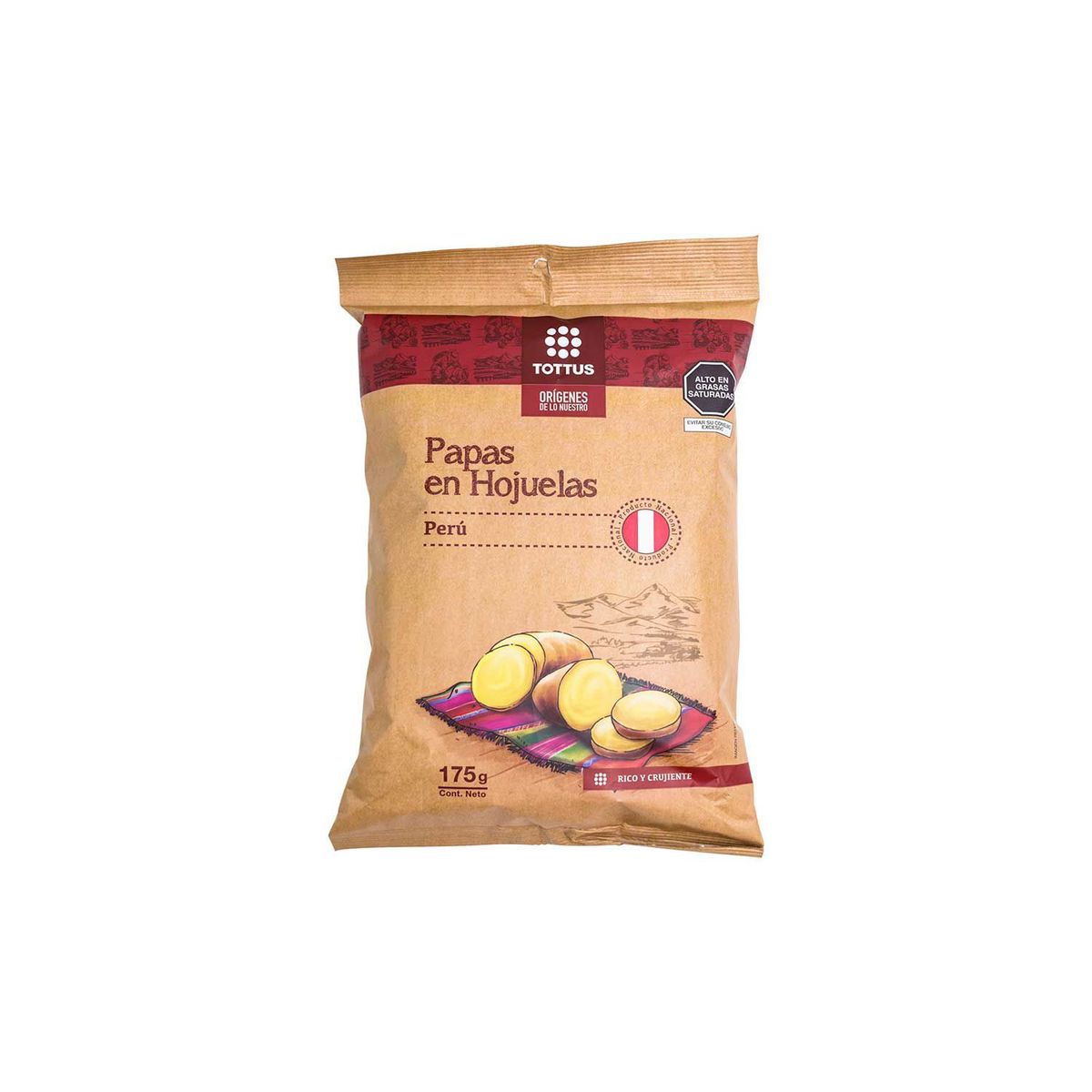 TOTTUS - Papas en Hojuelas Tottus Bolsa 175 g