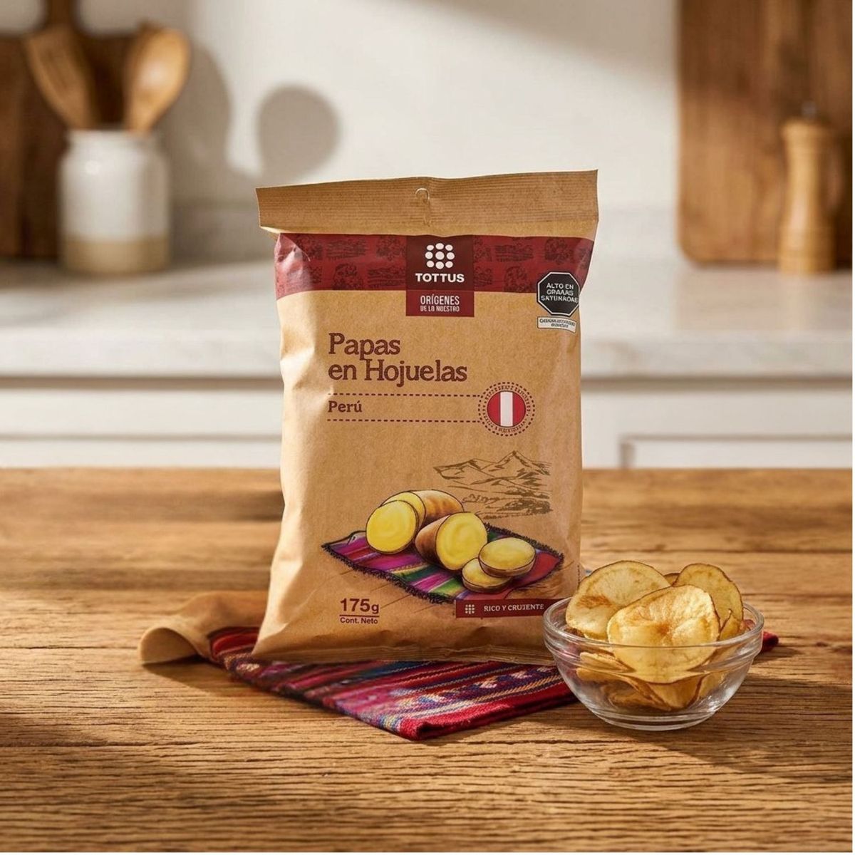 TOTTUS - Papas en Hojuelas Tottus Bolsa 175 g