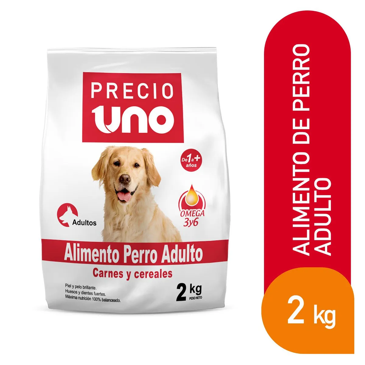 PRECIO UNO - Alimento Seco Perros Adultos Precio Uno Bolsa 2 Kg