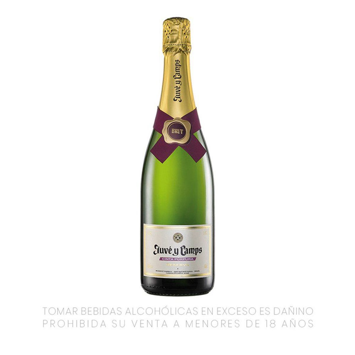 JUVE Y CAMPS - Espumante Juve y Camps Cinta Púrpura Brut Botella 750 mL