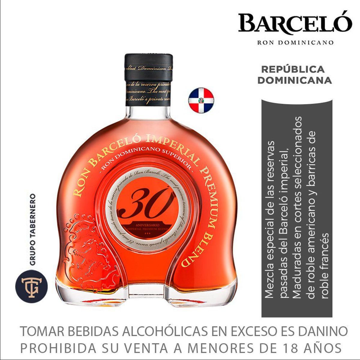 BARCELO - Ron Barceló Imperial Premium Blend Botella 750 mL
