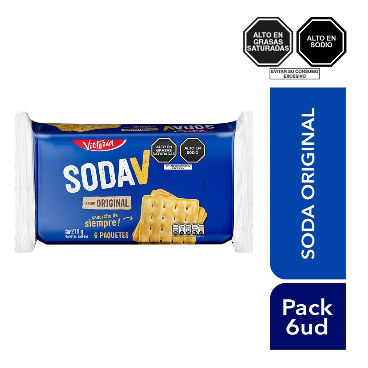VICTORIA - Galleta Victoria Soda V Original Sixpack 210 g