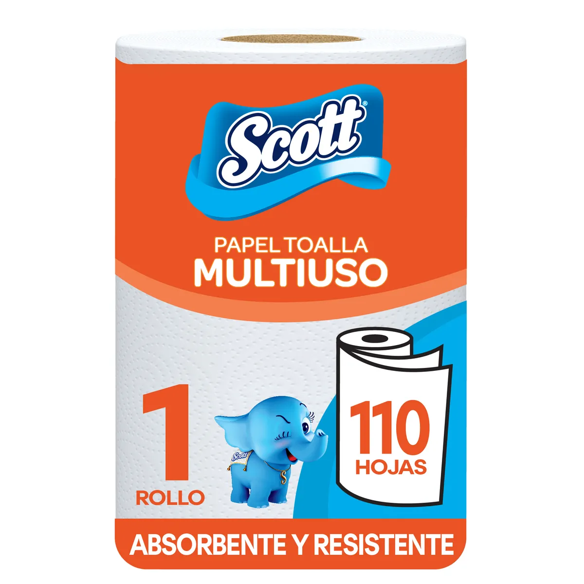 SCOTT - Papel Toalla Scott Multiusos de 110 Hojas Empaque 1 Und