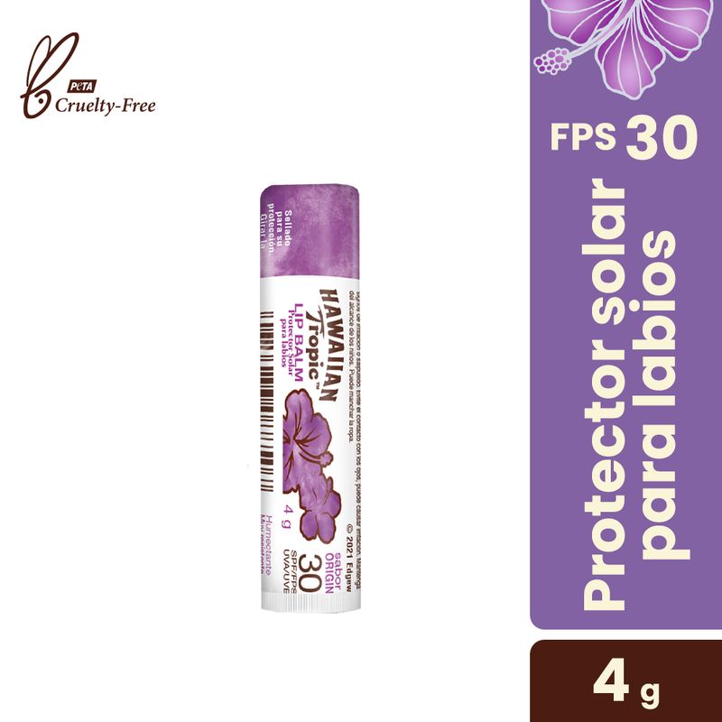 HAWAIIAN TROPIC - Protector Solar Labial Hawaiian Tropic Sabor Original Envase 4 g