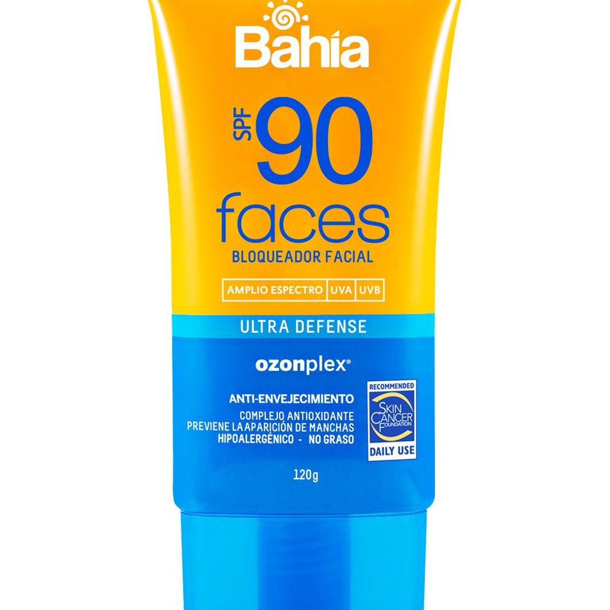 BAHIA - Protector Solar Facial Bahia Faces SPF90 Envase 120 g