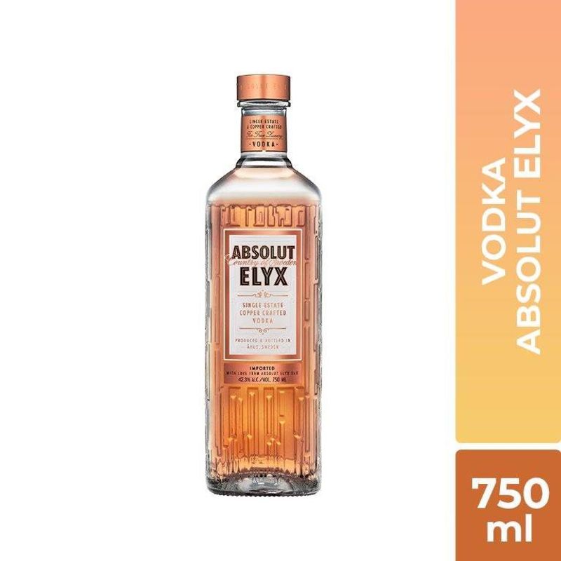 ABSOLUT - Vodka Absolut Elyx 33.4° Botella 750 mL