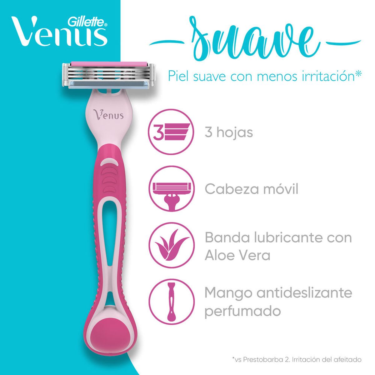 GILLETTE - Máquina de Afeitar Gillette Venus Simply Empaque 2 Und