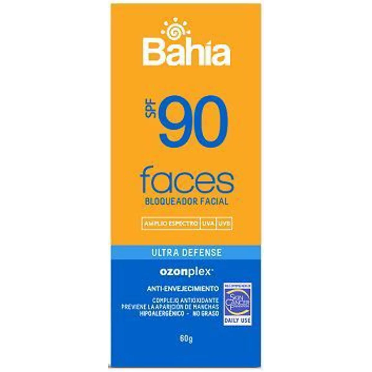 BAHIA - Protector Solar Facial Bahia Faces SPF90 Envase 60 g