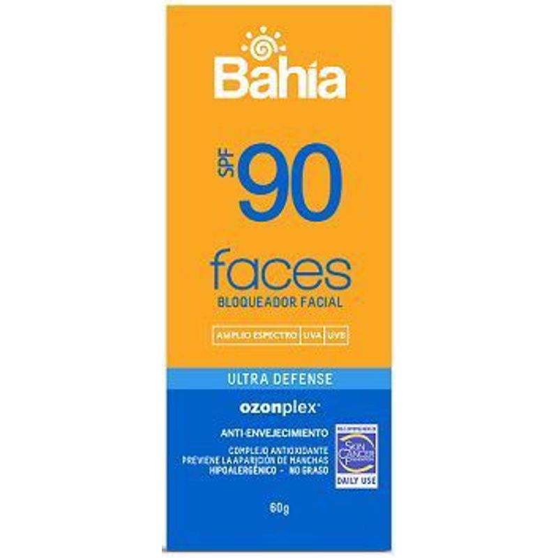 BAHIA - Bloqueador Solar Bahia Total Faces SPF 90 Envase 60 g