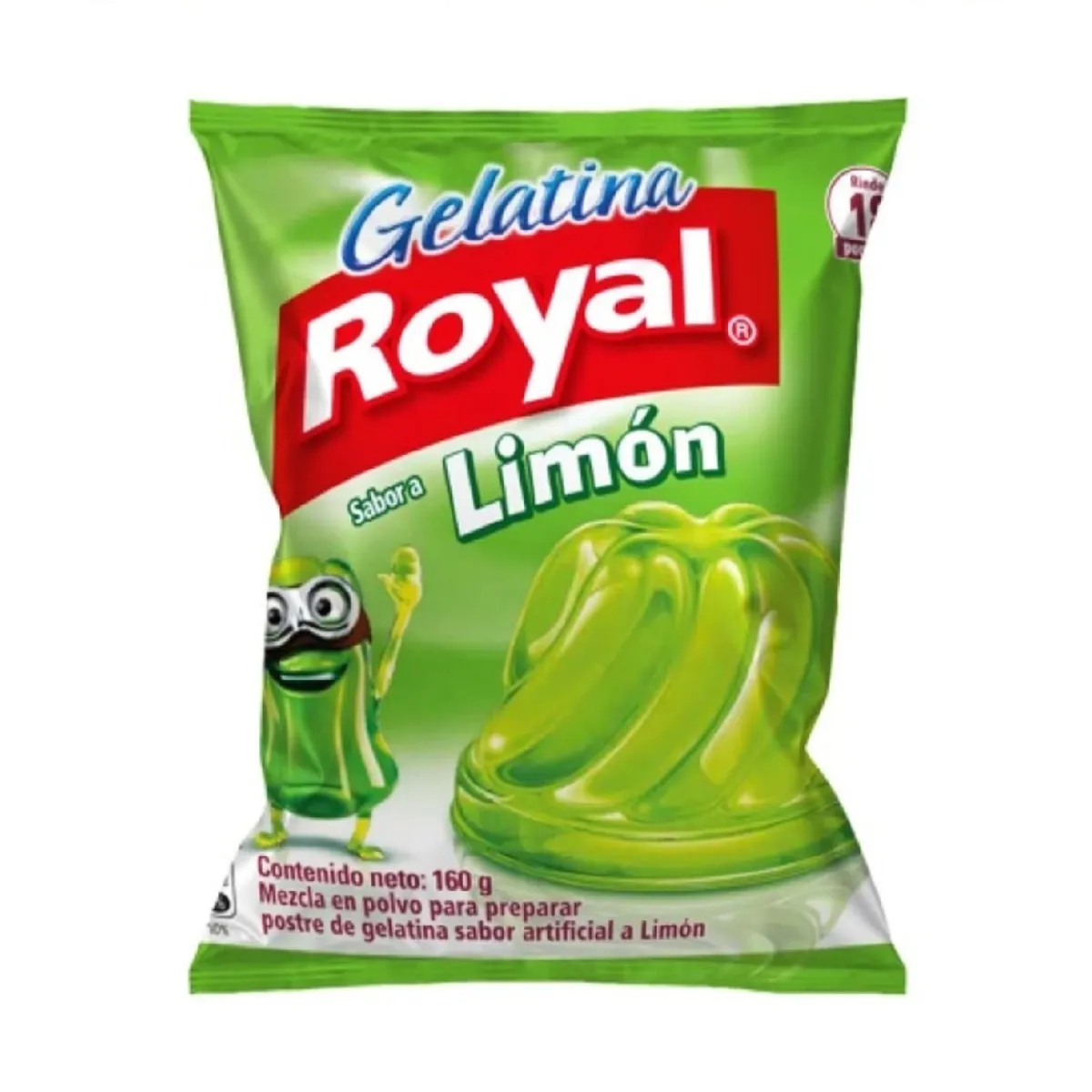 ROYAL - Gelatina Royal Sabor Limón Bolsa 160 g