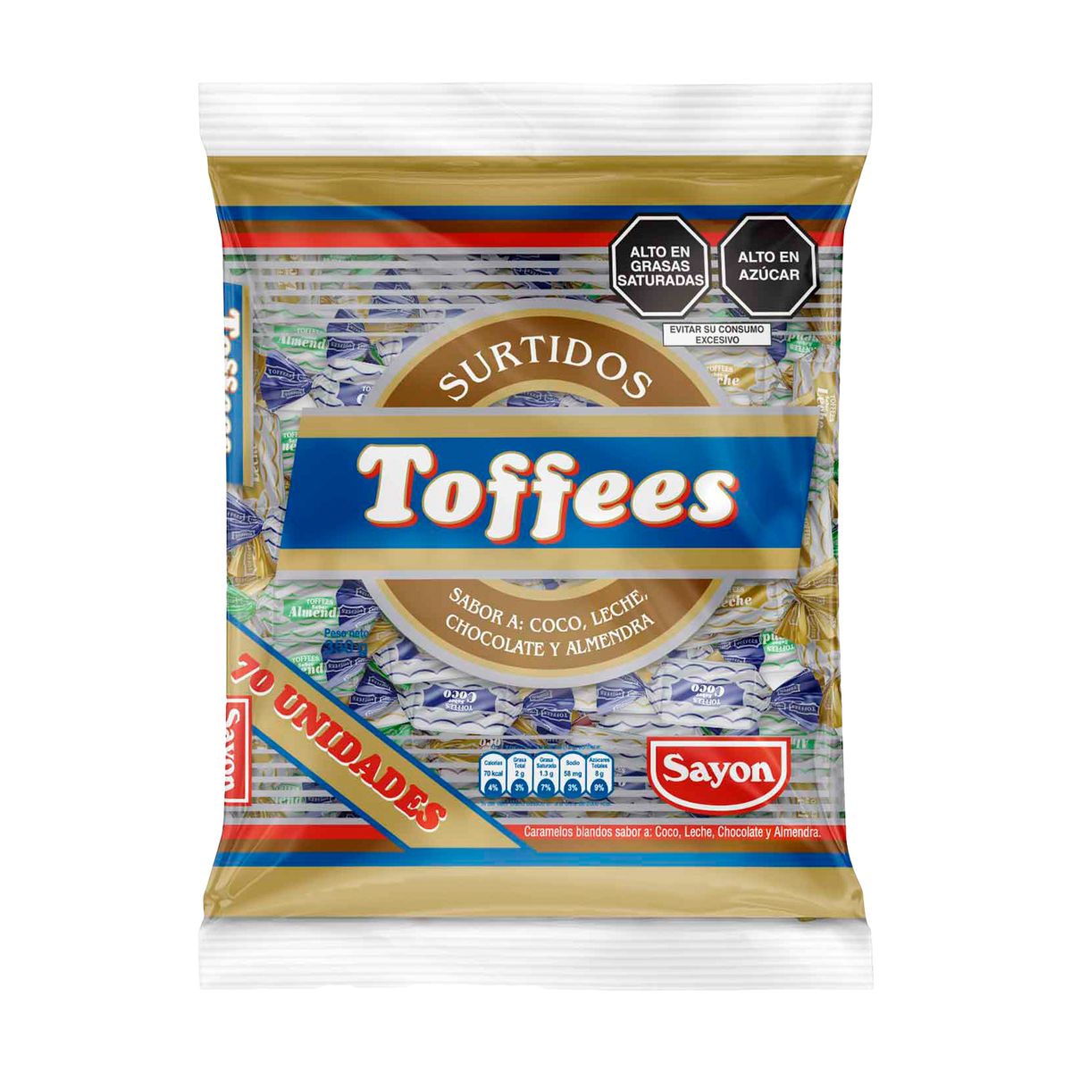 SUPER - Caramelos Toffees Surtido Sayon Bolsa 350 g