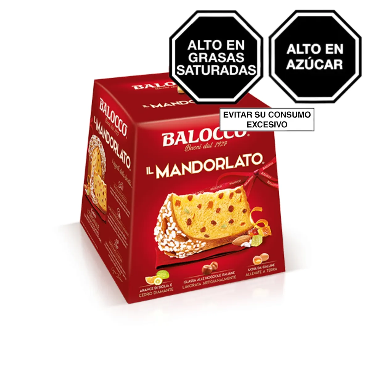BALOCCO - Panetón Balocco Mandorlato Caja 750 g