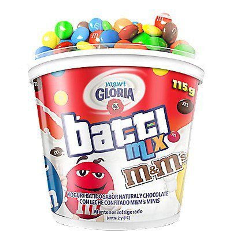 GLORIA - Yogurt Gloria Battimix M&M Envase 115 g