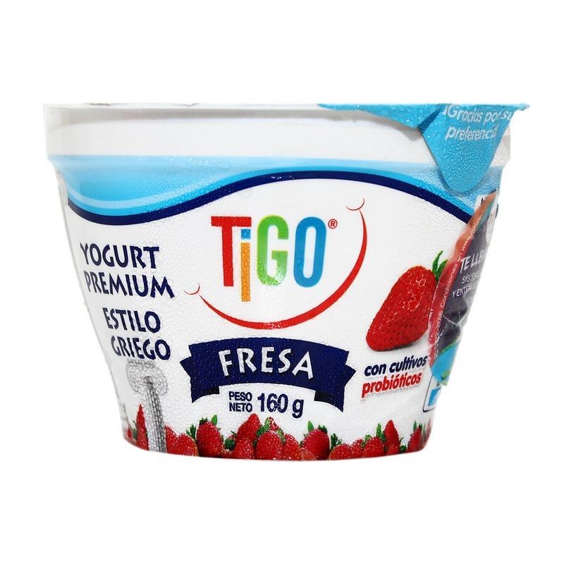  - YOGURT PREMIUM FRESA TIGO X 160 GR.