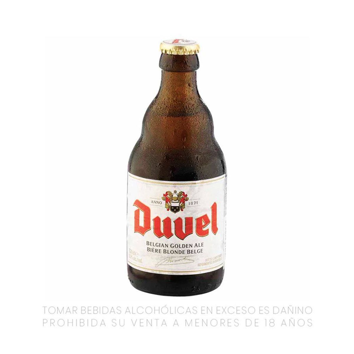DUVEL - Cerveza Duvel Belgan Golden Ale Botella 330 mL