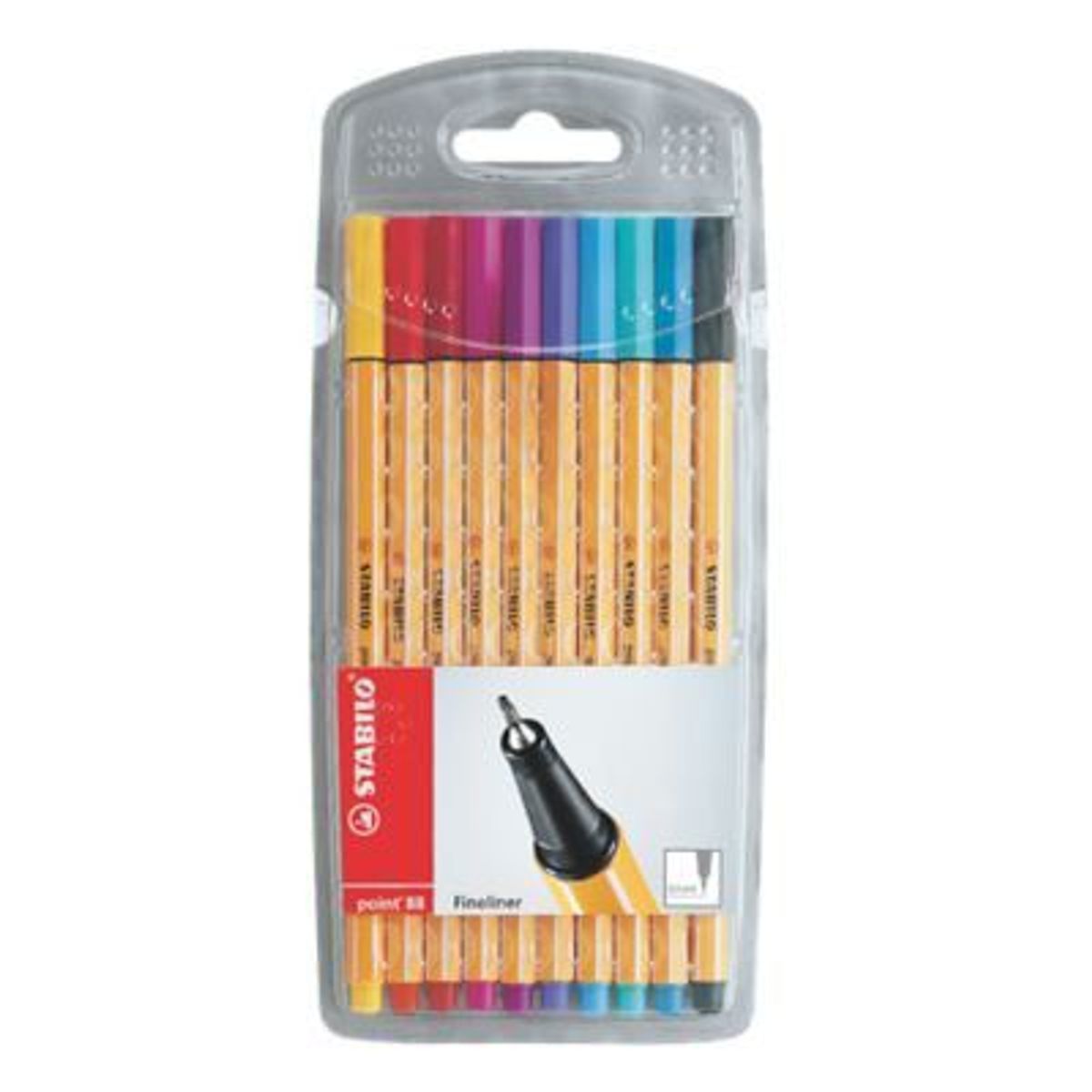STABILO - Lapiceros Stabilo Fine Pen Point 88 Estuche 10 Und
