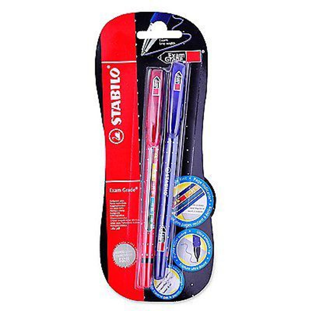 STABILO - Lápiceros Stabilo Exam Colores Azul Y Rojo Empaque 2 Und