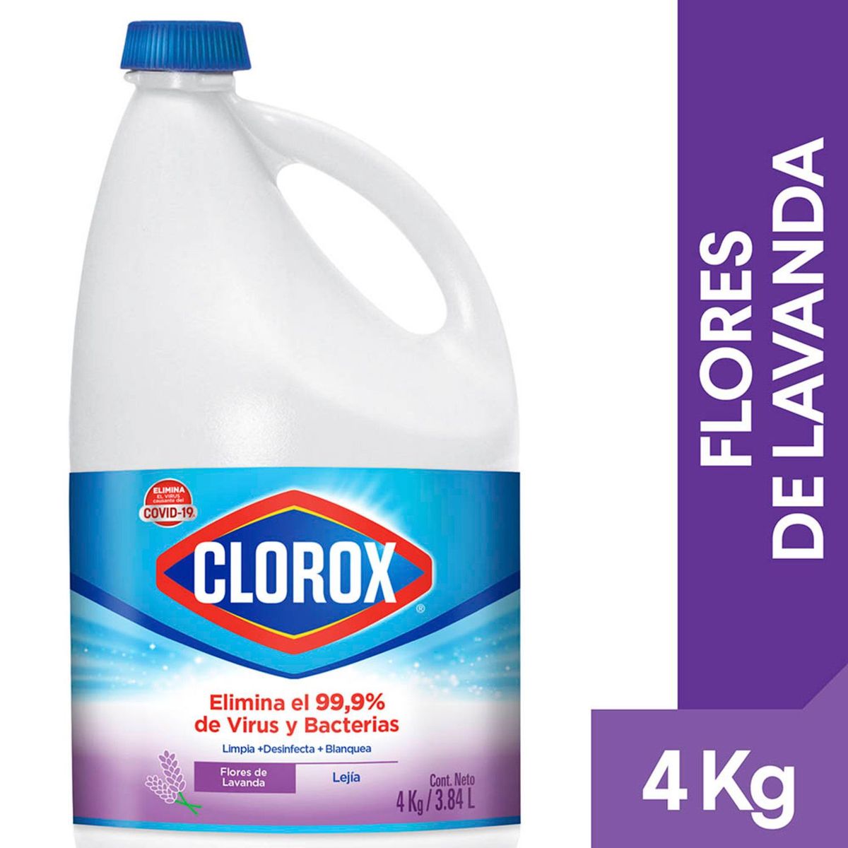 CLOROX - Lejía Clorox Flores de Lavanda Botella 4 Kg