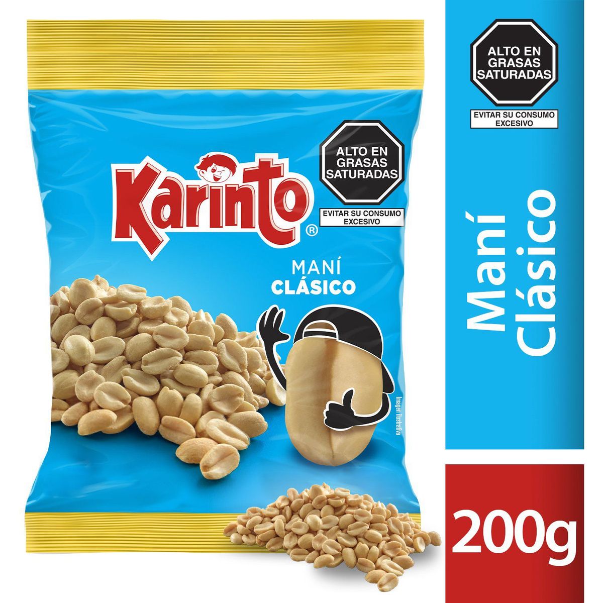 KARINTO - Maní Karinto Clásico con Sal Bolsa 200 g